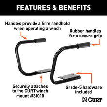 Load image into Gallery viewer, Curt Hitch-Mounted Winch Mount Handles for 31010