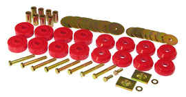Prothane 59-64 Chevy Impala / Belair Body Mount Kit - Red