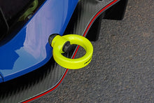 Load image into Gallery viewer, PERRIN 17-21 Honda Civic Si/Type R/Touring/Hatchback Tow Hook Kit Rear - Neon Yellow