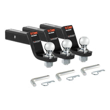 Load image into Gallery viewer, Curt Loaded Ball Mounts w/2in Balls (2in Shank 7500lbs 4in Drop 3-Pack)