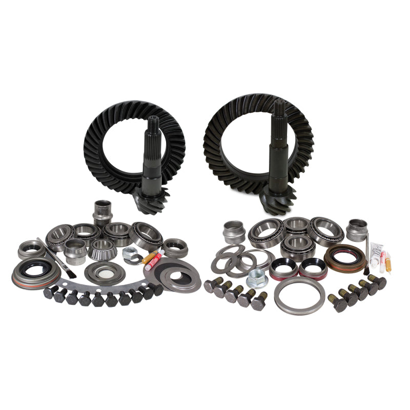 Yukon Gear Gear & Install Kit Package For Jeep TJ w/ Dana 30 Front/Model 35 Rear in a 4.56 Ratio