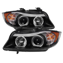Load image into Gallery viewer, Spyder BMW E90 3-Series 06-08 Projector LED Halo Amber Reflector Rplc Bulb Blk PRO-YD-BMWE9005-AM-BK