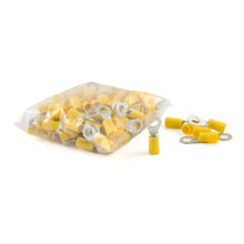 Load image into Gallery viewer, Curt Ring Terminals (12-10 Wire Gauge 1/4in Stud Size 100-Pack)