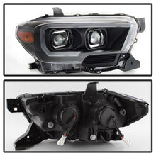 Load image into Gallery viewer, xTune 16-18 Toyota Tacoma SR/SR5 DRL Projector Headlights w/Turn Signal - Blk (PRO-JH-TTA16-SR-BK)