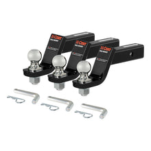 Load image into Gallery viewer, Curt Loaded Ball Mounts w/2in Balls (2in Shank 7500lbs 4in Drop 3-Pack)