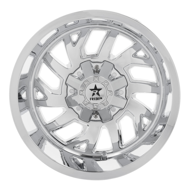 RBP 65R Glock 20x12 6x135 BP / 4.75 BS -44mm Offset 87mm CB (Hub Centric) Chrome Wheel