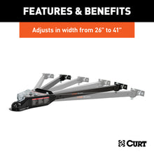 Load image into Gallery viewer, Curt Adjustable Tow Bar w/2in Coupler (Adjusts 26in to 41in Wide)