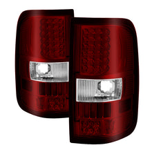 Load image into Gallery viewer, xTune Ford F150 Styleside 04-08 LED Tail Lights Red Clear ALT-ON-FF15004-LED-RC