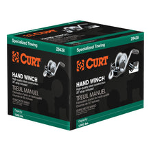 Load image into Gallery viewer, Curt Hand Winch w/20ft Strap (1900lbs 8in Handle)