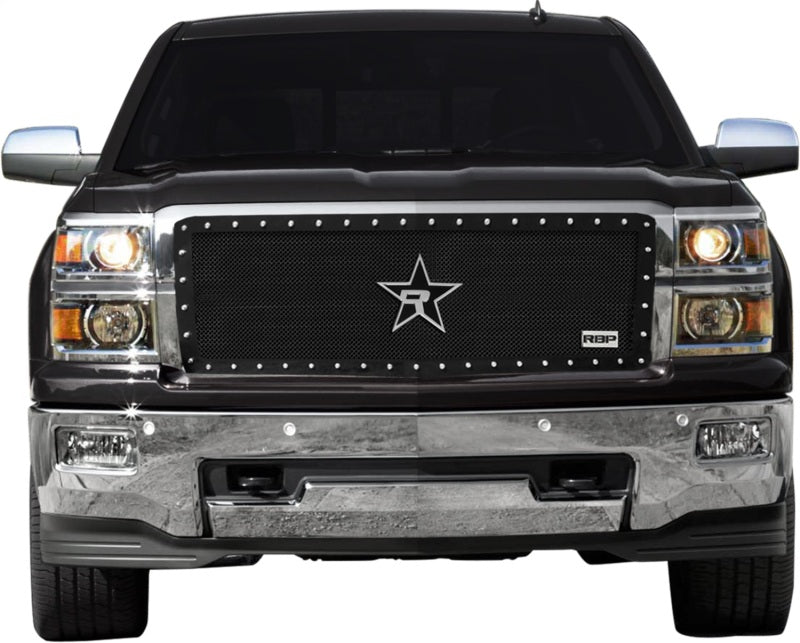 RBP RX-5 Halo Series Studded Frame 1pc. Grille 14-18 Chevrolet Silverado 1500 - Black