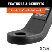 Load image into Gallery viewer, Curt Industrial Duty Forged Ball Mount (3in Shank 21000lbs 6in Drop 10in Long)